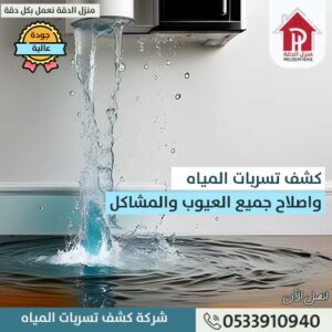شركة كشف تسربات المياه في الرياض
